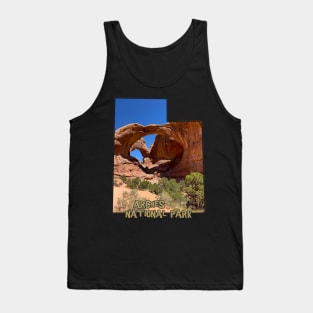 Utah State Outline (Arches National Park) Tank Top